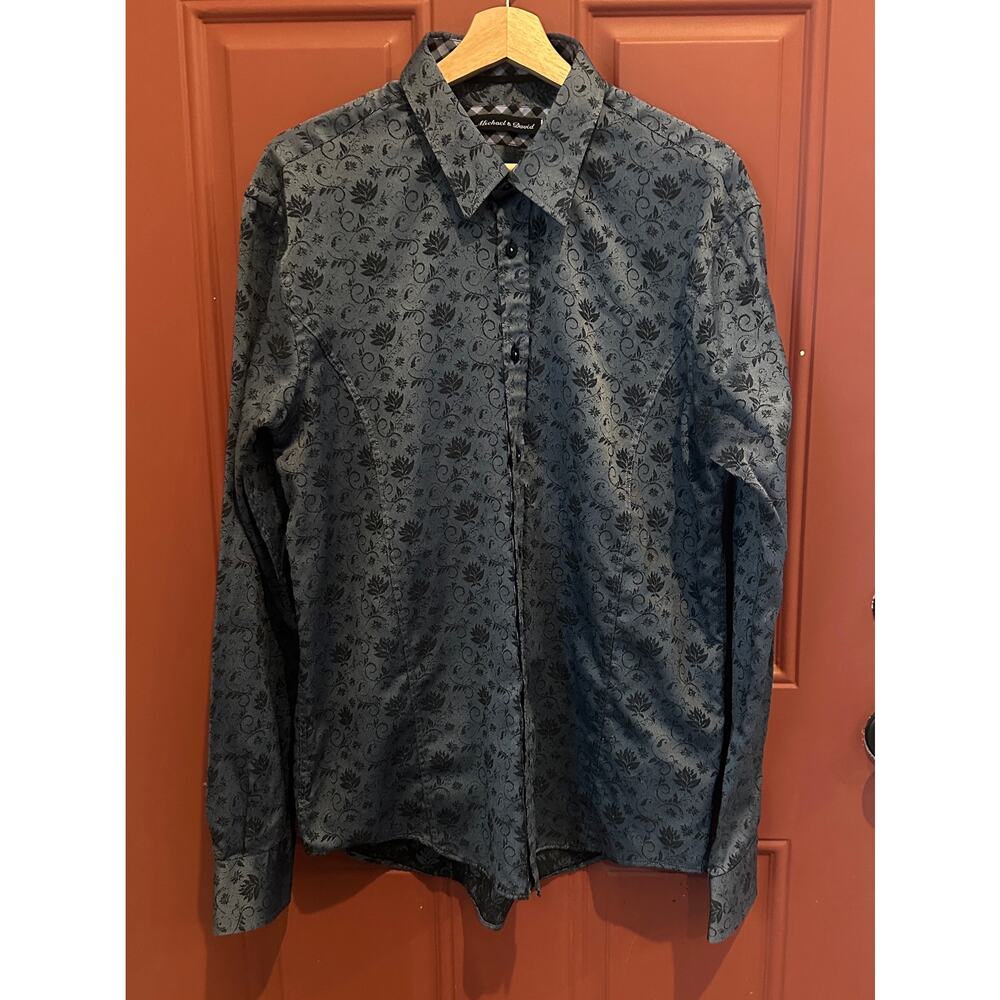 Michael & David Navy Dress Shirt